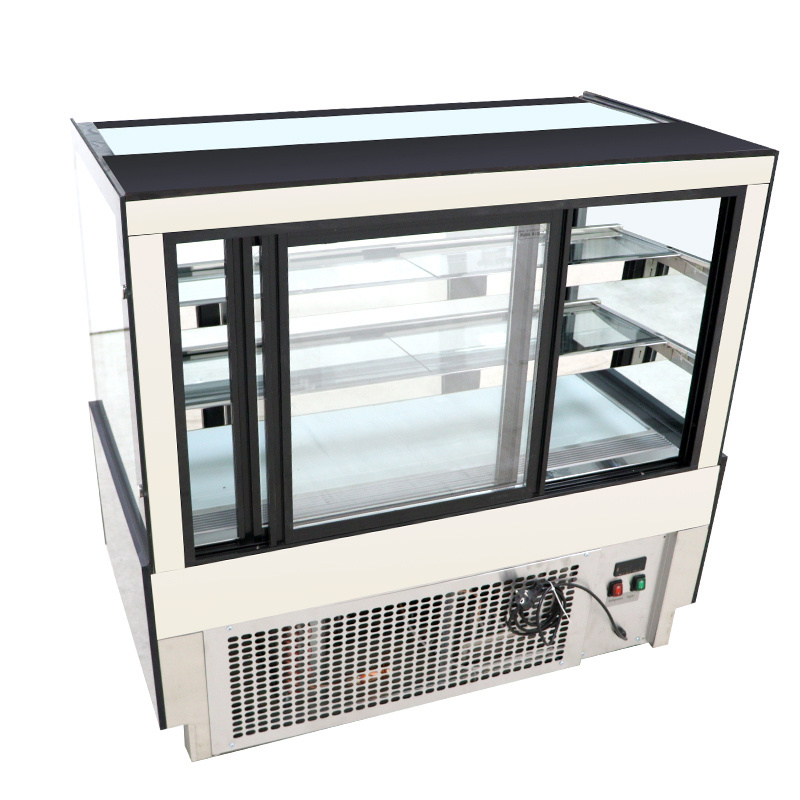 Cake cabinet Refrigerated display cabinet commercial air-cooled table right Angle small fresh-keeping cabinet