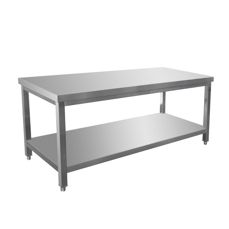 Customized Metal Worktable commercial Prep Table Adjustable Feet Stainless Steel work bench