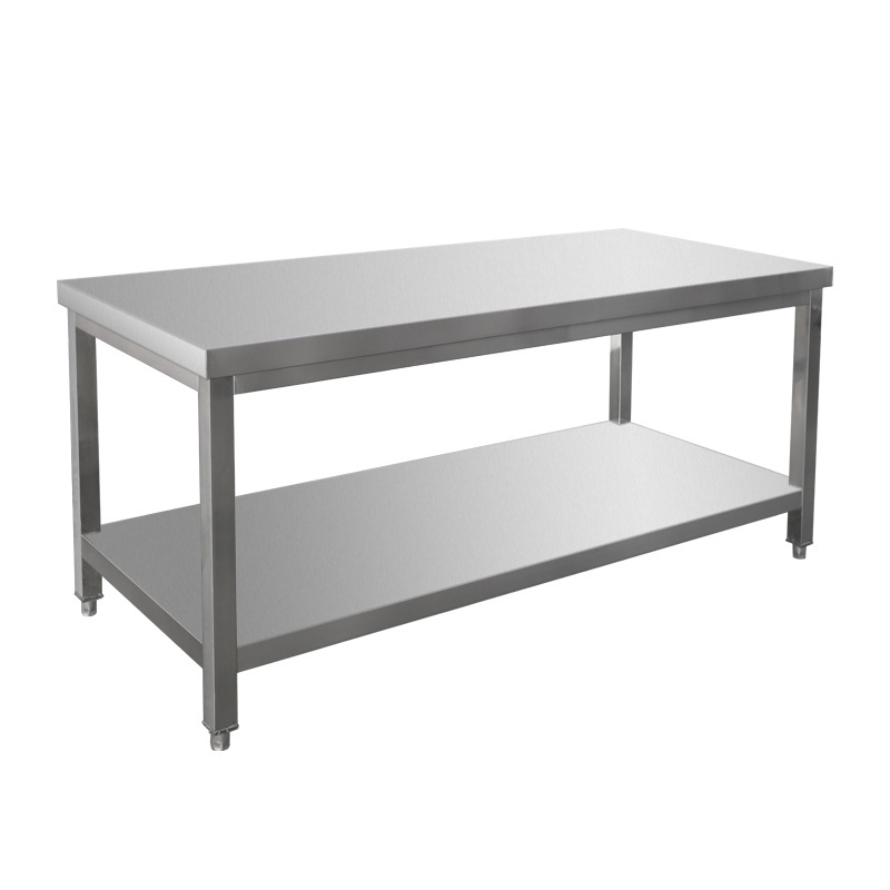 China wholesale adjustable height work table stainless steel work table commercial kitchen