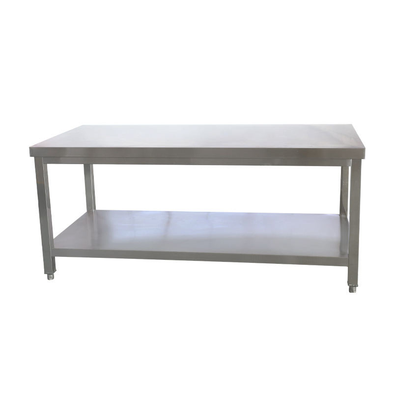 China wholesale adjustable height work table stainless steel work table commercial kitchen