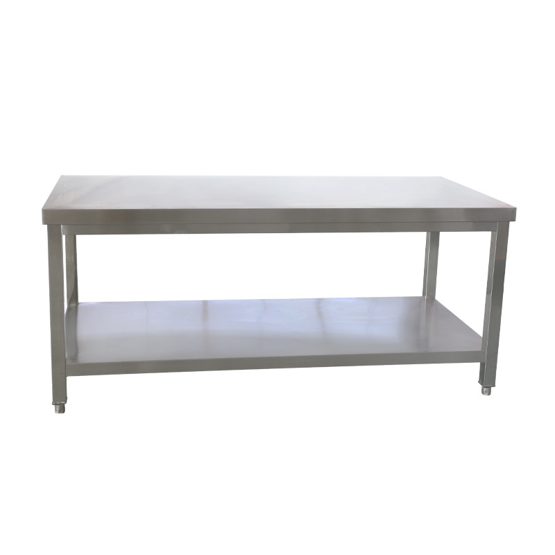 China wholesale adjustable height work table stainless steel work table commercial kitchen