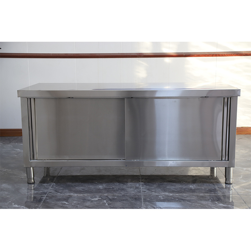 Restaurant Workstation stainless steel work bench tool cabinet work bench with stainless steel