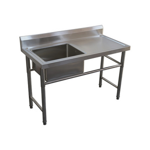 High Quality commercial sink draining single bowl stainless steel kitchen sink