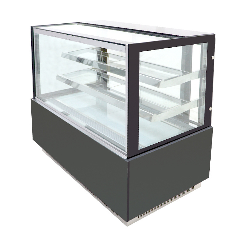 Cake cabinet Refrigerated display cabinet commercial air-cooled table right Angle small fresh-keeping cabinet