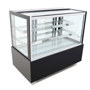 Cake cabinet Refrigerated display cabinet commercial air-cooled table right Angle small fresh-keeping cabinet