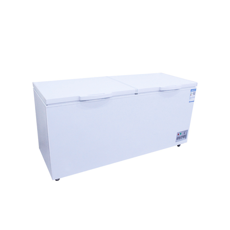 Brand new Large space white freezer wholesale high quality frozen food  simple gate storage freezer