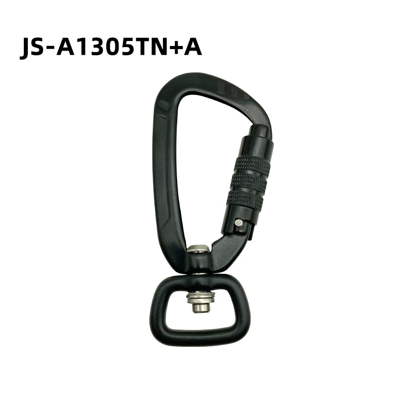 Custom Aluminum 5KN Self Locking Pear Shaped Swing Swivel Carabiners Hooks for Dog Leash