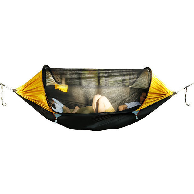 Outdoor hammock leisure double outdoor camping hammock with mosquito net