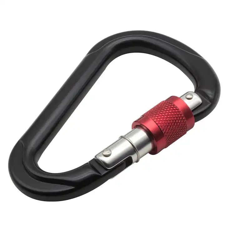 2023 New Aviation Aluminium Carabiner quickdraws 30KN D-Shape Climbing Carabiner Autolocking