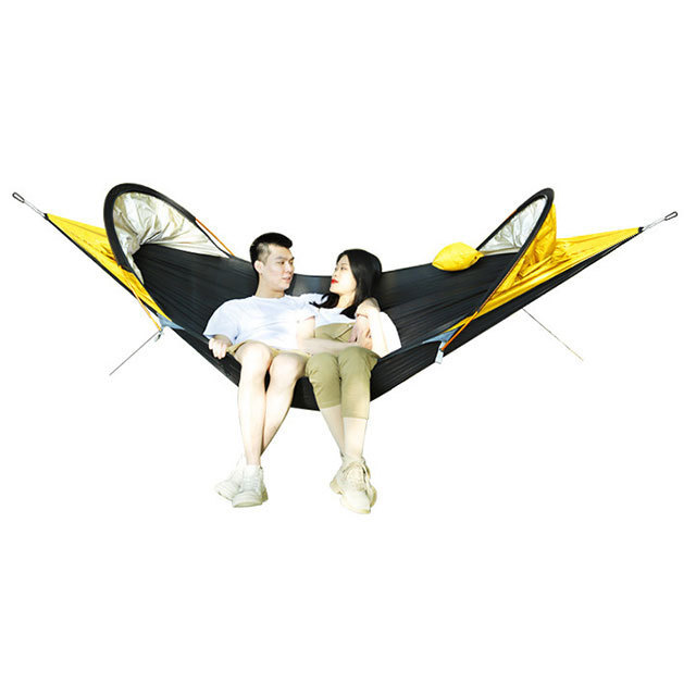 Outdoor hammock leisure double outdoor camping hammock with mosquito net