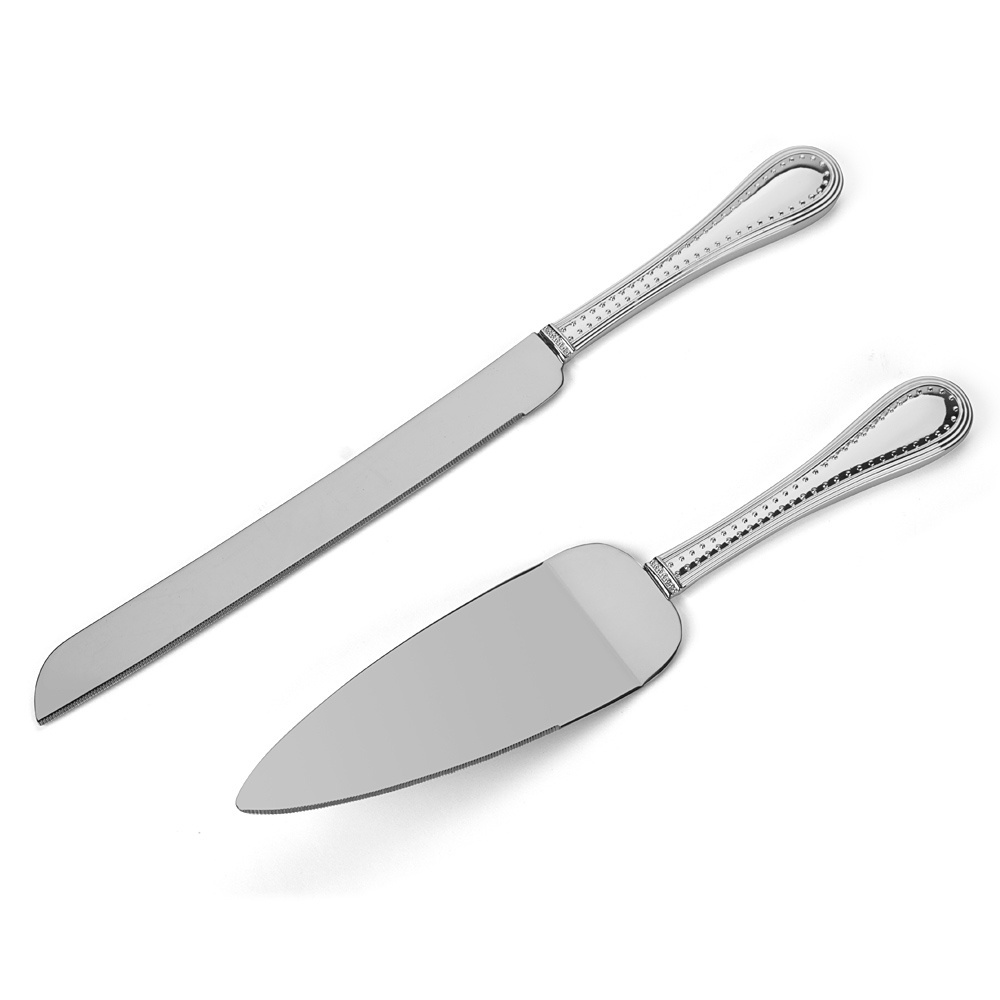 2 piece Stainless Steel Wedding tableware Tableware Delicate Wedding Knife And Cake Server Set