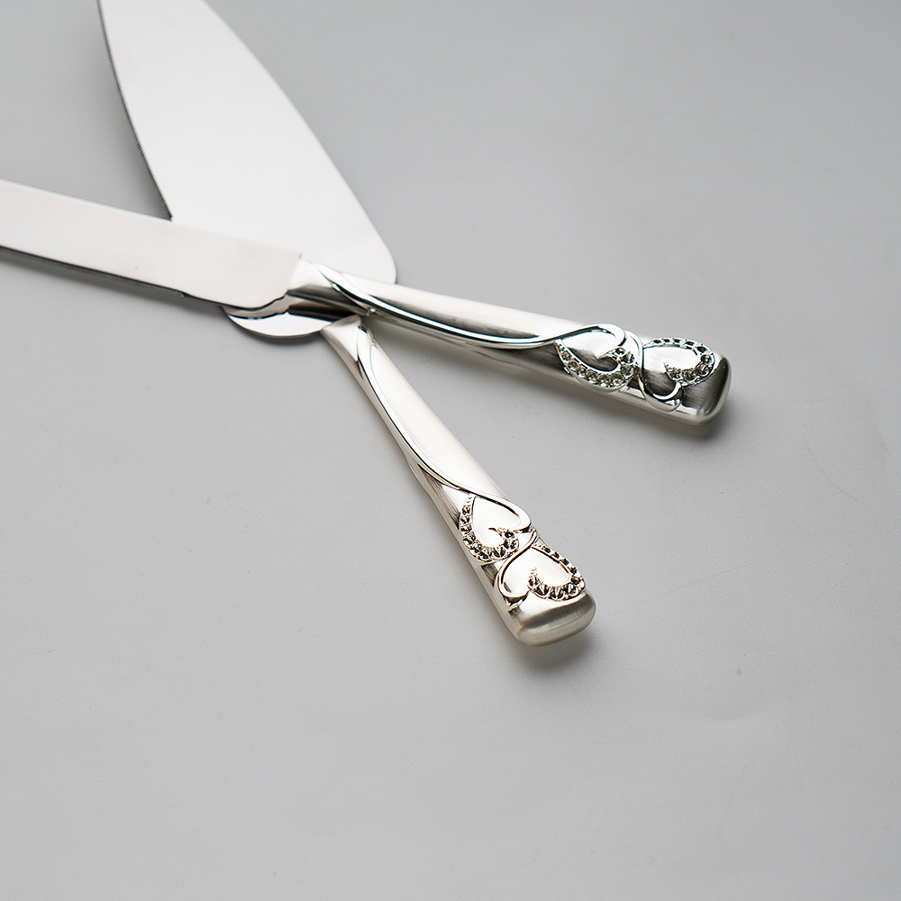 2 piece Stainless Steel Wedding tableware Tableware Delicate Wedding Knife And Cake Server Set