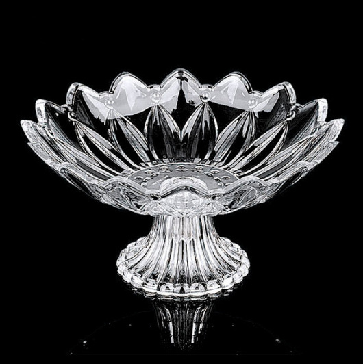 Factory Wholesale Irregular Acrylic Clear Luxury sets dessert hotel Dry plastic glass cake plate stand Fruit Serving Tray