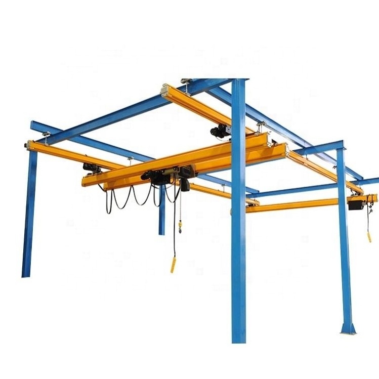 1000 kg  2 ton Overhead Crane System Flexible Beam Monorail Free Standing Light Bridge Crane light weight workstation crane