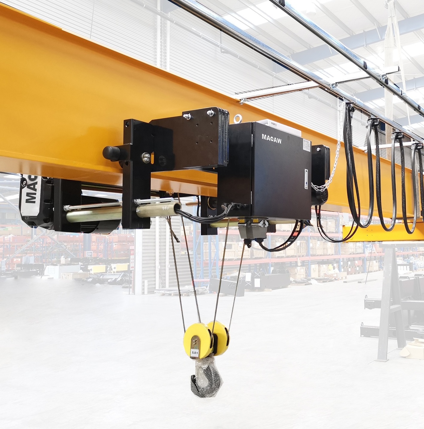 Large Capacity Overhead Crane Used European Motor Lifting 220V 380V 415V Electric Wire Rope Hoist