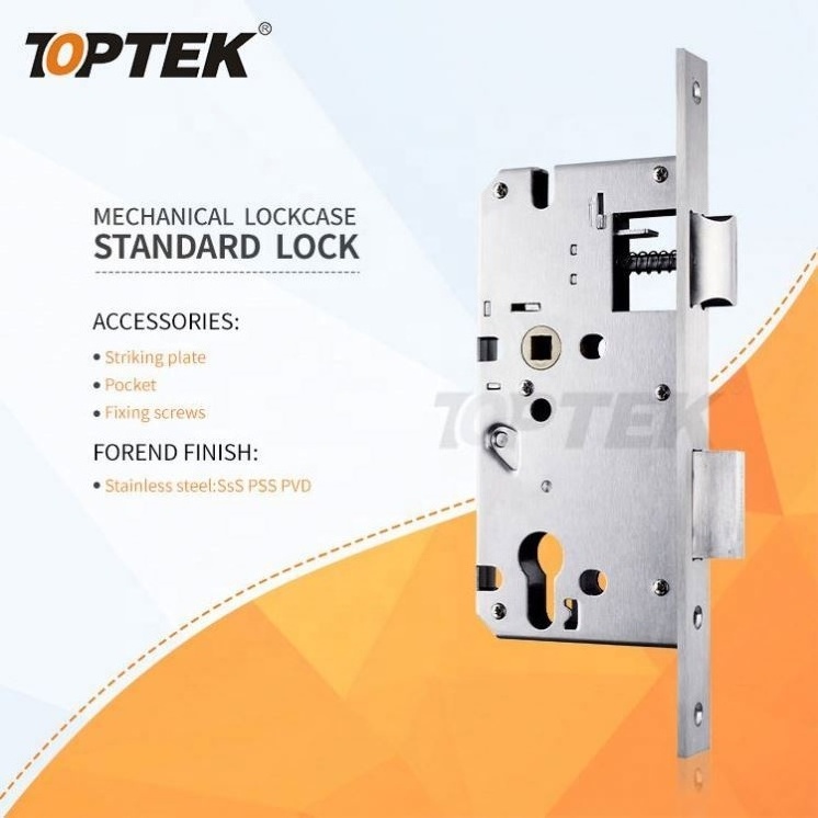 Oem Europe Quality Cerradura De Embutir Para La Puerta Heavy Duty Steel 4 Bolts Armored Gear Metal Door Mortise Lock