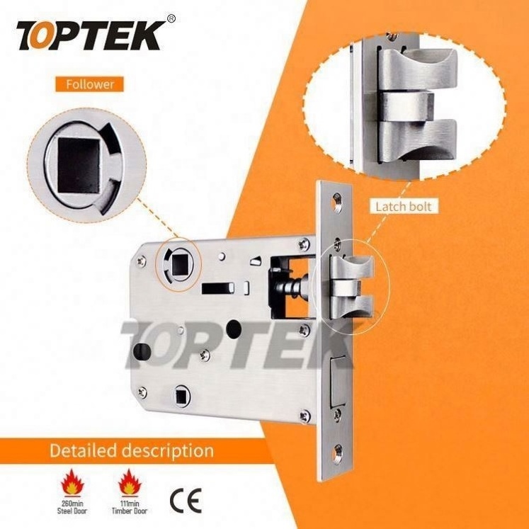 Anti-fire mortice lock body van body recessed door lock