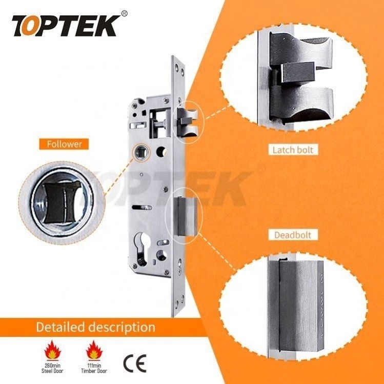 CE Stainless steel security door panic device mortise night latch lock