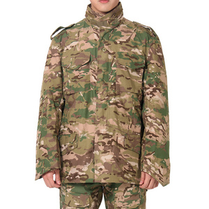 Men  Multicam Camouflage Tactical Jacket Winter Parka US M65 Field Jacket Coats Hoodie Windbreaker