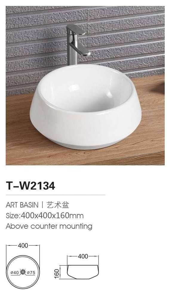 Ceramic Wash Hand Bowl Sanitary Ware Used Shampoo Bowl Round Bowl Y-9049