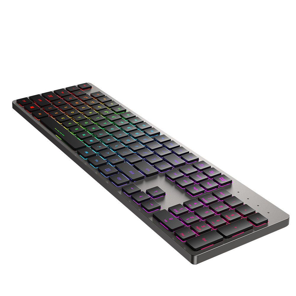 TOPSTYLE TKB-301 104 keys   Mechanical keyboard  RGB backlights aluminum case short switch with ultrathin double color keycaps