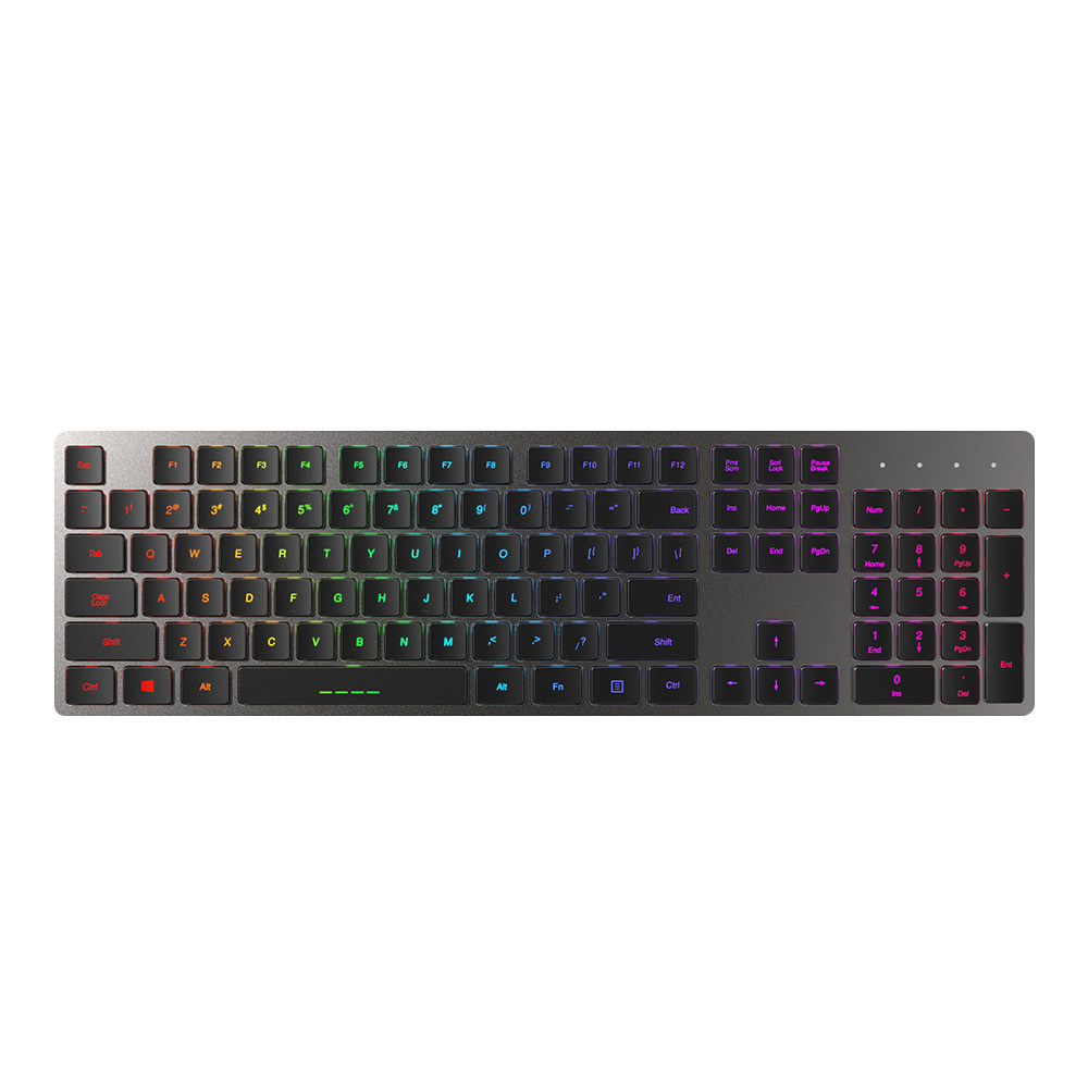 TOPSTYLE TKB-301 104 keys   Mechanical keyboard  RGB backlights aluminum case short switch with ultrathin double color keycaps