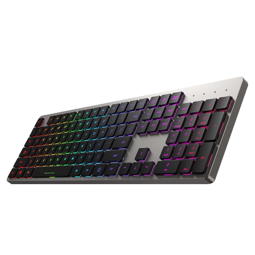 TOPSTYLE TKB-301 104 keys   Mechanical keyboard  RGB backlights aluminum case short switch with ultrathin double color keycaps