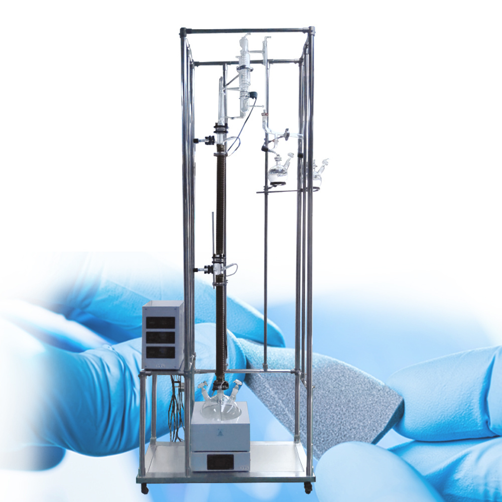 Toption supply lab Glass Fraction Distillation Column With Factory Price