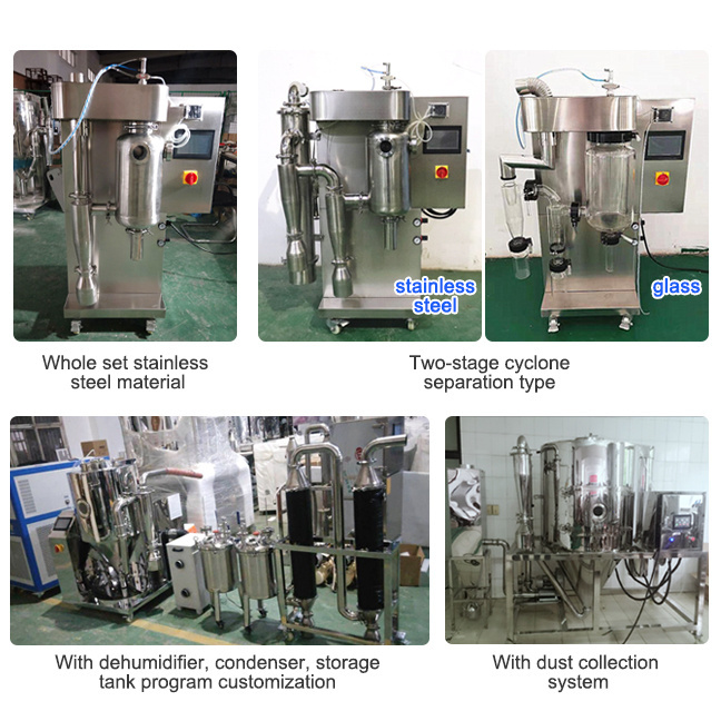 High quality industrial spray dryer instant coffee powder for vending machine powder detergent making machine  price