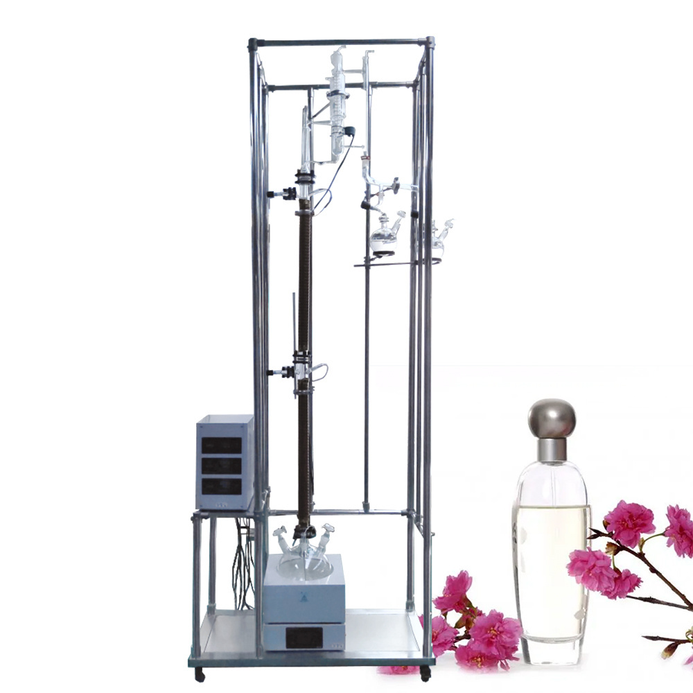 Toption supply lab Glass Fraction Distillation Column With Factory Price