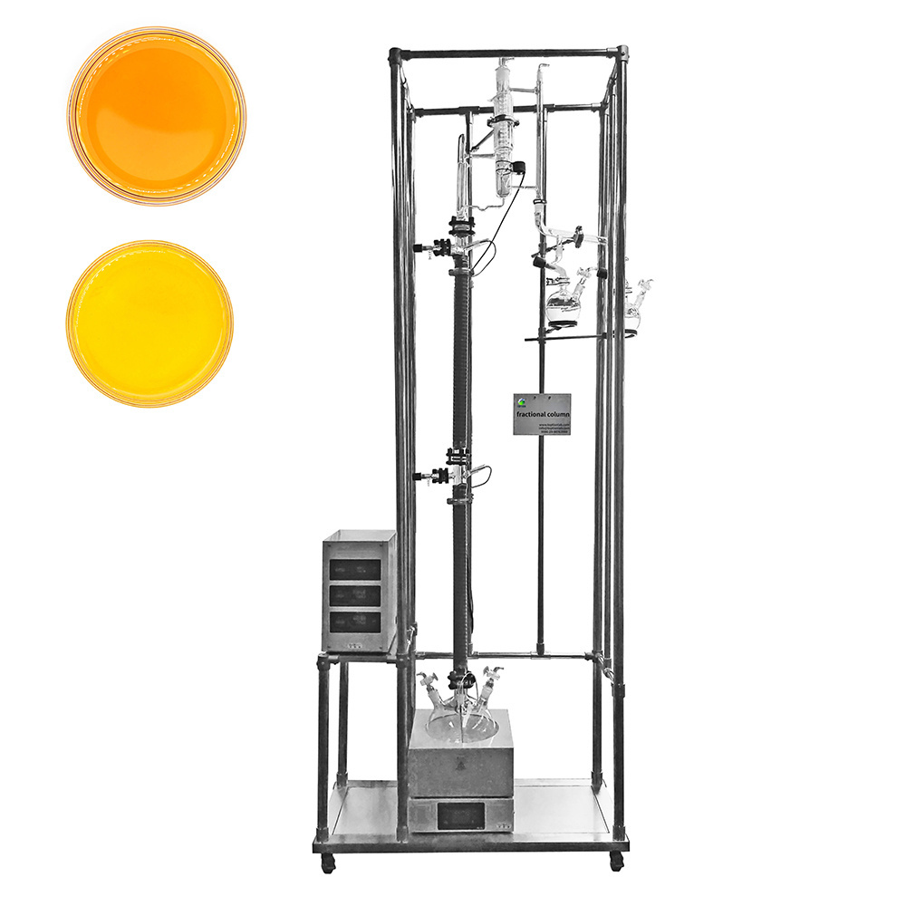 Toption supply lab Glass Fraction Distillation Column With Factory Price