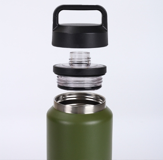 BPA free 304ss Double Walled Vacuum insulated drink sport stainless steel water bottle with Chug Cap