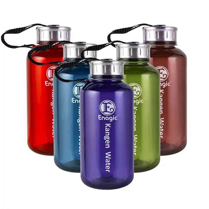 Plastic Tritan Sports 32oz Purple Kangen Water Bottle 1000ml Big Capacity Outdoor Portable Water Bottle