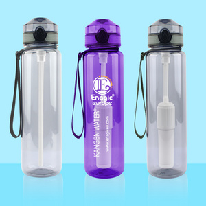 32 oz  BPA Free Water Bottle with Filter Replaceable 4-Stage Filter Straw Portable Water Filter Bottle for Camping Hiking