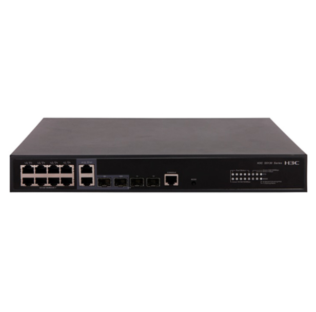 H3C Model LS-5130S-12TP-HPWR-EI 8-port Gigabit POE power supply switch 4 Gigabit light