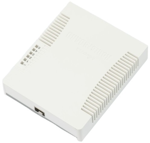 The original MikroTik CSS106-5G-1S 5-port Gigabit switch supports the alternative version of SFP RB260GS