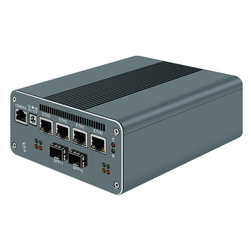 13th Gen Firewall Router 2*10G SFP 4x i226-V U300E i5 1240P 8x 2.5G LAN fanless industrial computer 2*SATA Proxmox Host Mini PCs