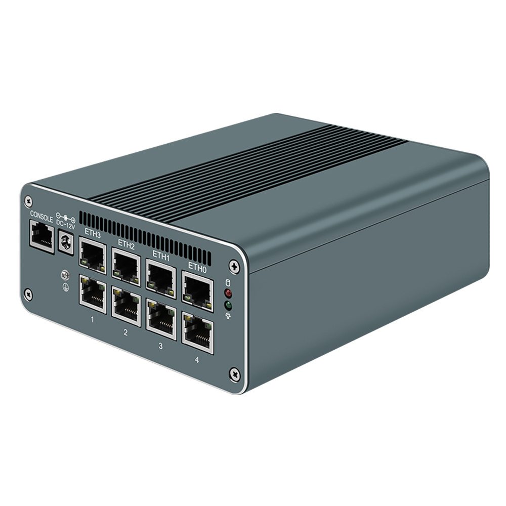 13th Gen Firewall Router 2*10G SFP 4x i226-V U300E i5 1240P 8x 2.5G LAN fanless industrial computer 2*SATA Proxmox Host Mini PCs