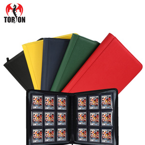 Torson 9Pockets 360+ Card Photo Footballer Leather Name Album Mini Photo Cards Pokemone Business Card Album