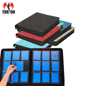 Torson 9 pocket Pu Pvc material Pokemoned Binder 216cards Toploader Mtg  Tcg Graded Binder  Korea Trading Card Binder Pages