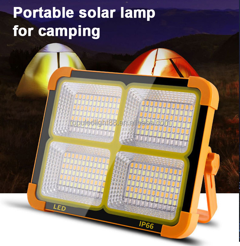 Portable LED emergency light with high brightness camping lamp outdoor solar floodlight LED solar camping light