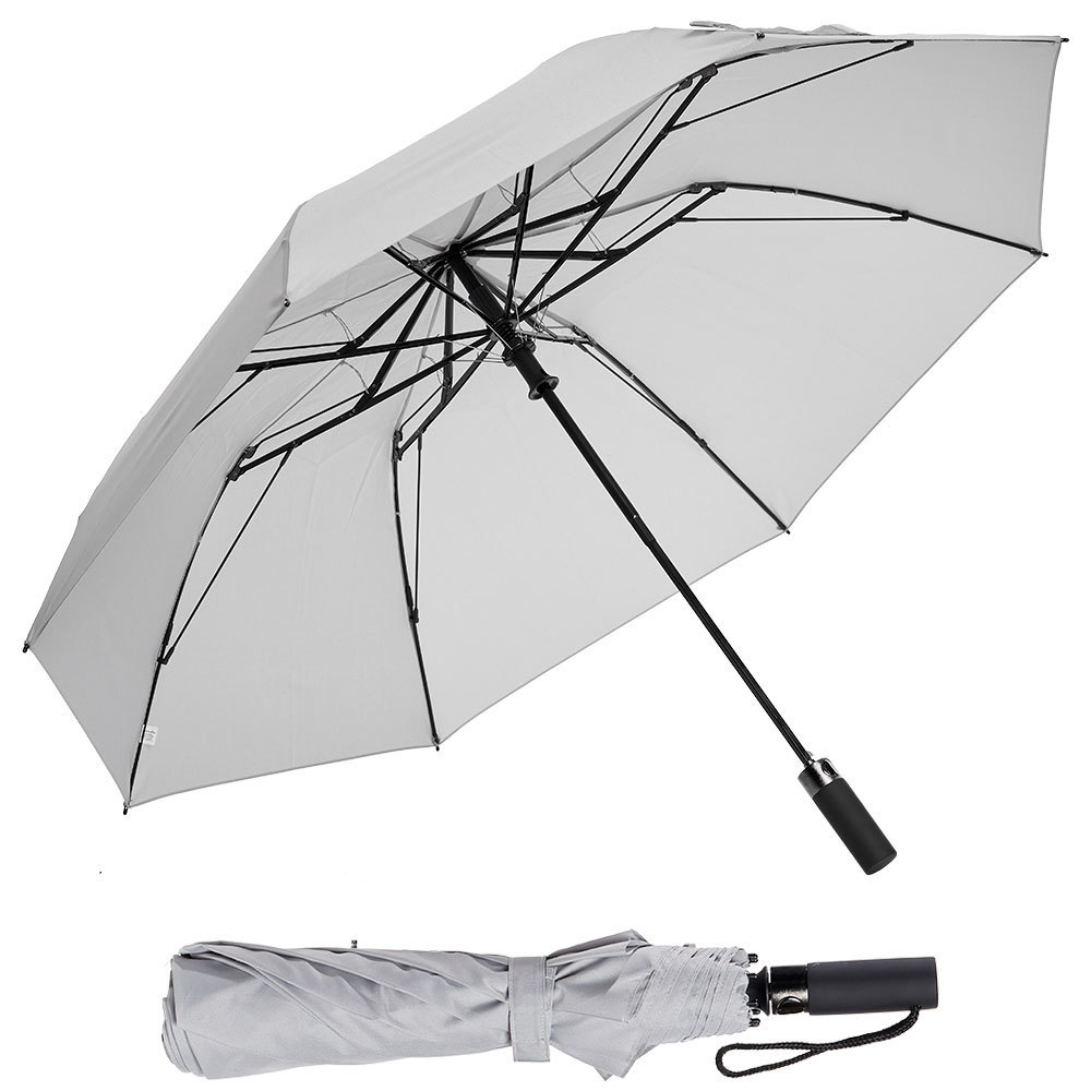 2 Folding Mini Umbrella Fiberglass Frame Light Weight  Two Fold Umbrellas