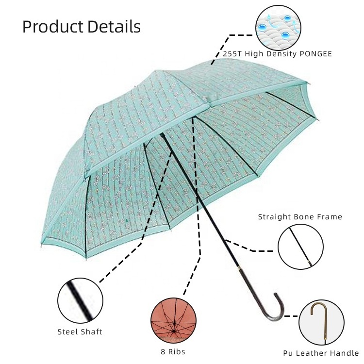 patio sgarden outdoor colorful fabric woman free shipping products digital print parasols outdoor stick straight umbrella for go