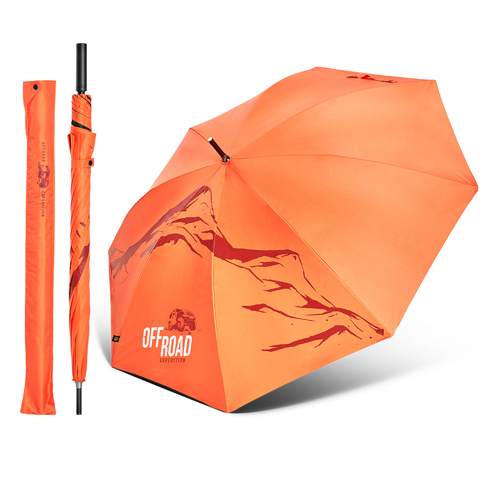 Large Luxury Branded Custom Golf Umbrella With Bags - Premium Lightweight Carbon Windproof Logo Prints