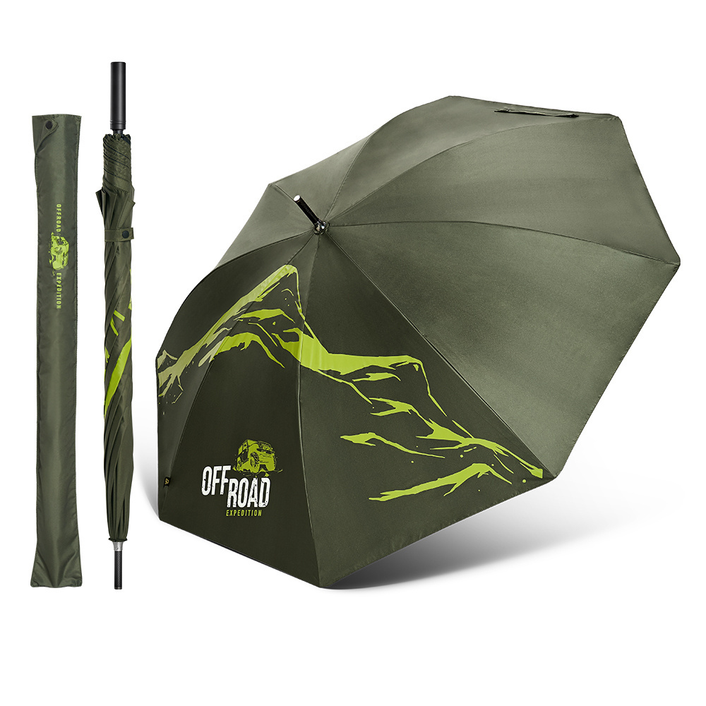 Large Luxury Branded Custom Golf Umbrella With Bags - Premium Lightweight Carbon Windproof Logo Prints