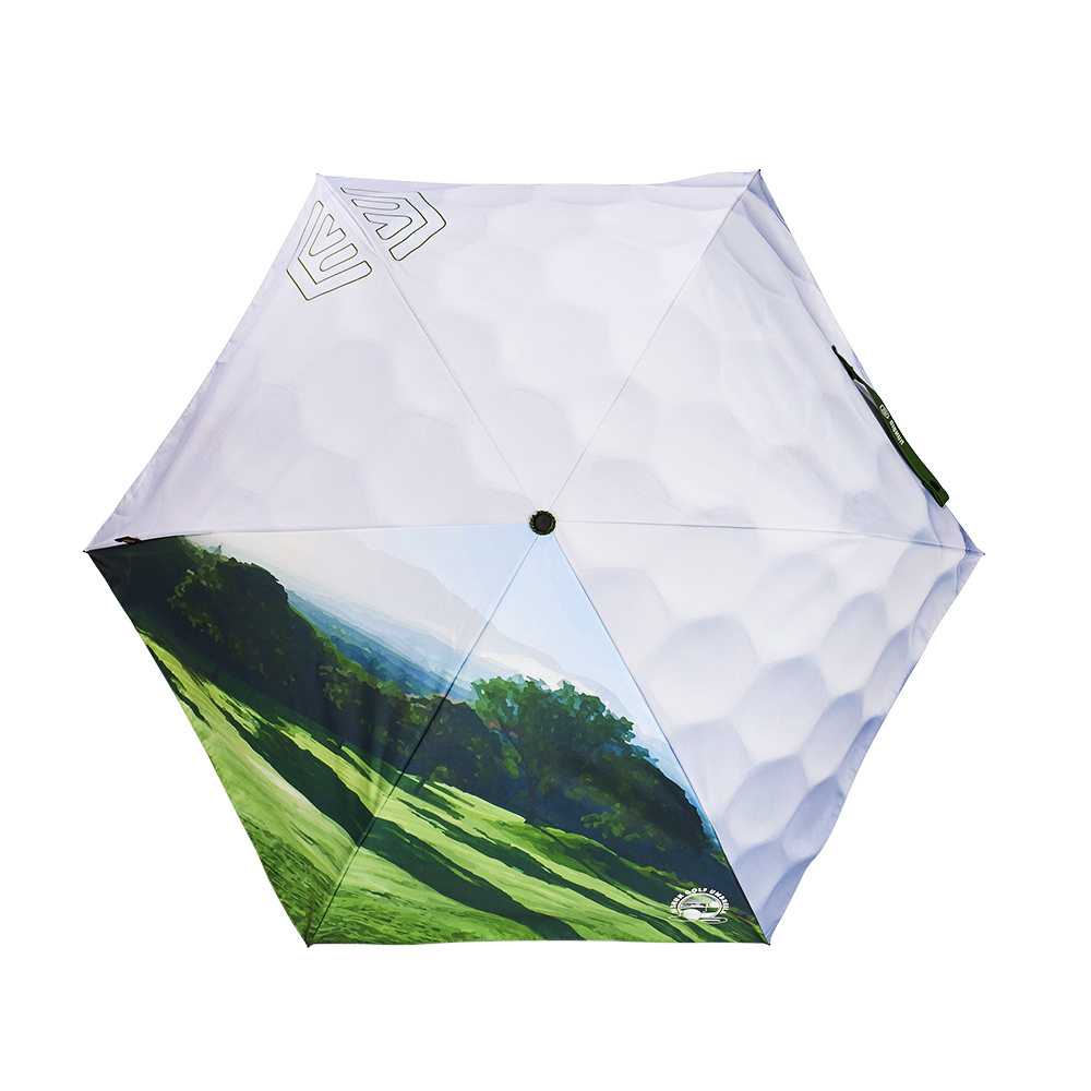 Premium Golf Shrink Anti-Bounce Umbrella With A Stylish Design For Both Sunny And Rainy Conditions Customized Wholesaler