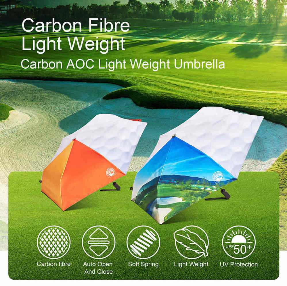 Custom Wholesaler of Premium Golf Shrink Anti-Bounce Creative Pattern Umbrella for Rain or Shine