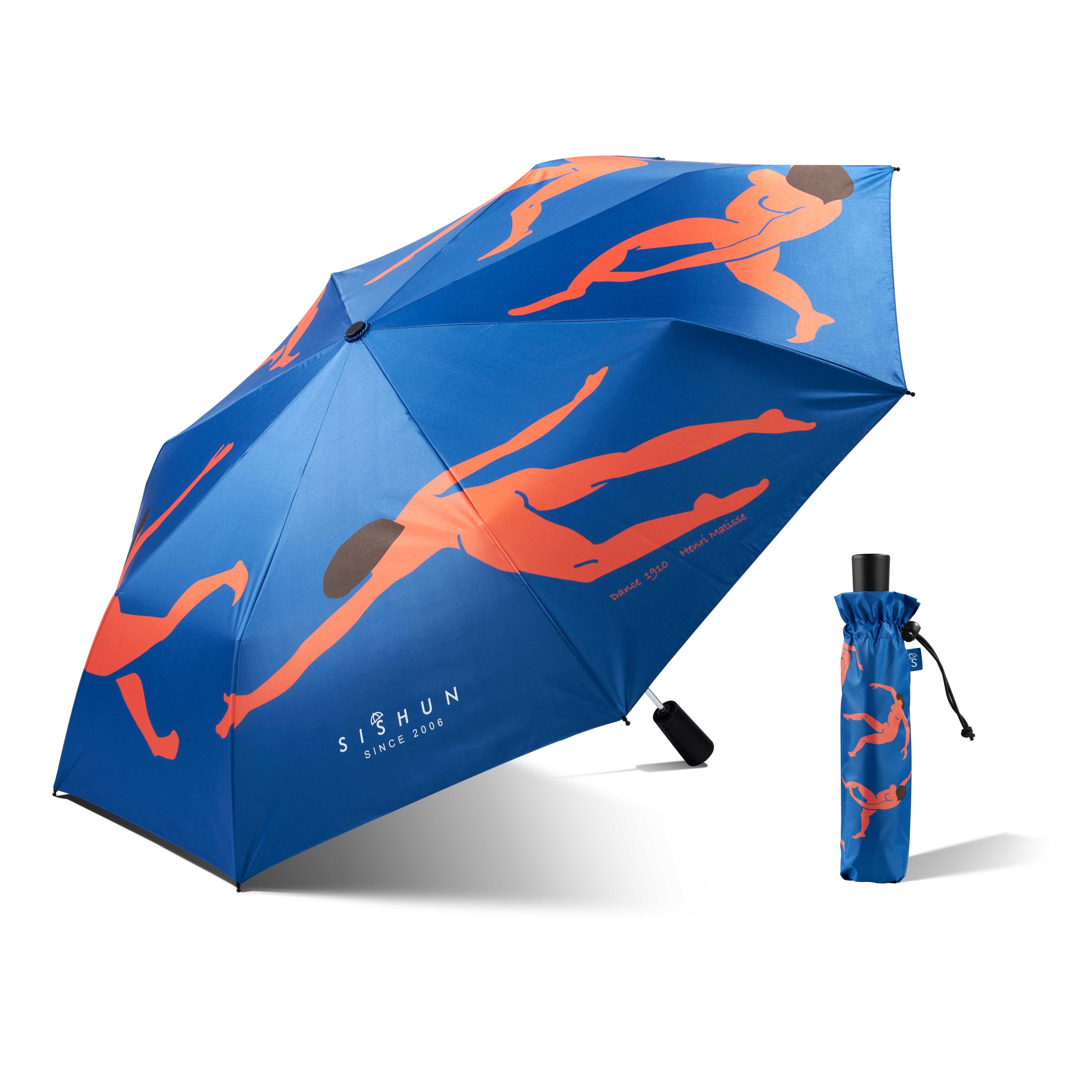 Custom Manufacturing at Wholesale Prices For sunny and rainy days the  Art Style Aluminum Umbrella with Black Pu Coating