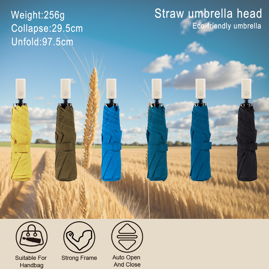 Advanced Eco-Friendly Rpet Fabric With Recycled Materials To Prevent Rebounding Custom Umbrella  Straw Material