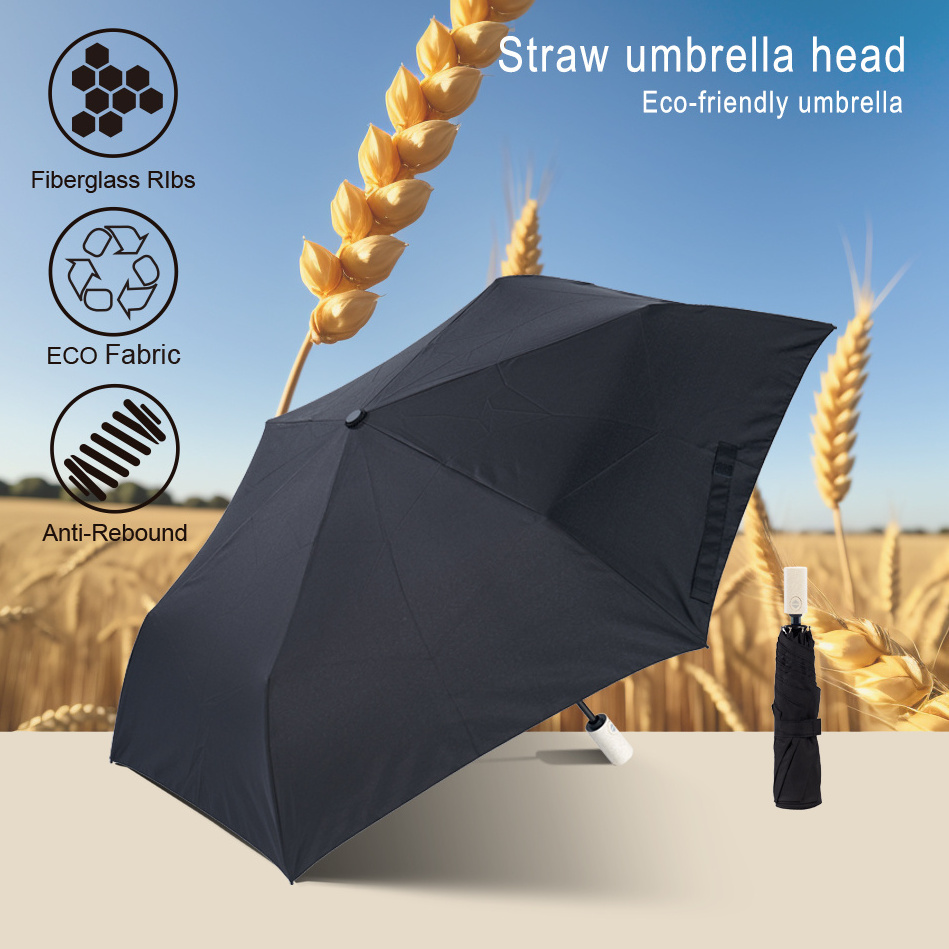 Advanced Eco-Friendly Rpet Fabric With Recycled Materials To Prevent Rebounding Custom Umbrella  Straw Material